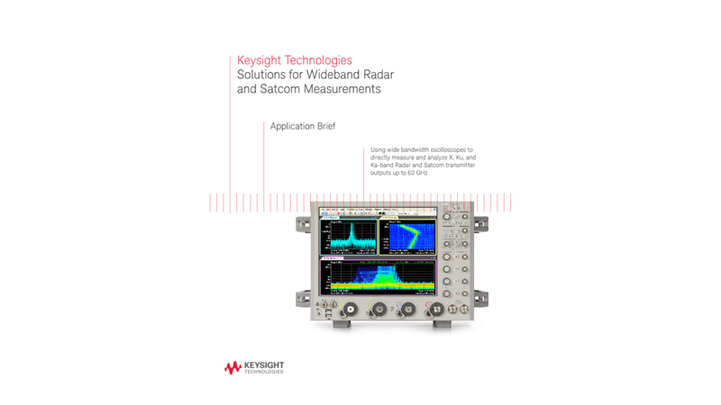 Solutions for Wideband Radar and Satcom Measurements